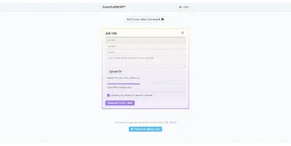 CoverLetterGPT