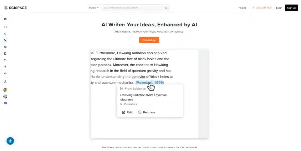 SciSpace AI Writer